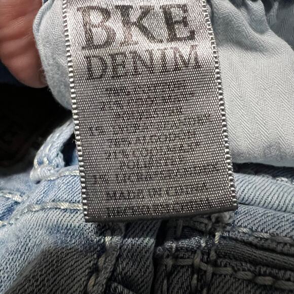 BKE Jeans Mens 28 (28x31) Alec Straight Thick Stitch Western Blue Denim Pant - Picture 8 of 12